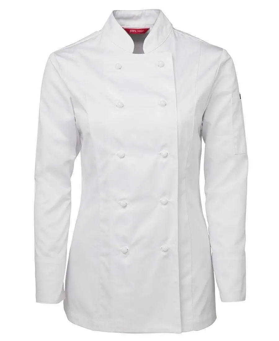 JB'S Women’s Long Sleeve Chef's Jacket 5CJ1 Metro Workwear.